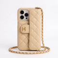 Coque CC Matelassée Beige Crème — Maison CC