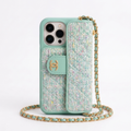 Coque CC Tweed Vert Menthe — Maison CC